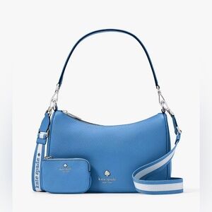 **NWT** KATE SPADE Emma Medium Shoulder Crossbody Bag w/ Pouch - Tide Pool Blue